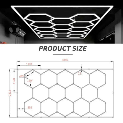 14 Piece Set Hex Light Kit with Border