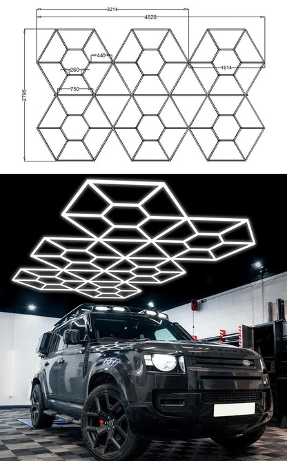 Hexglo Diamond Series Modular Lighting Systems - ZT6102