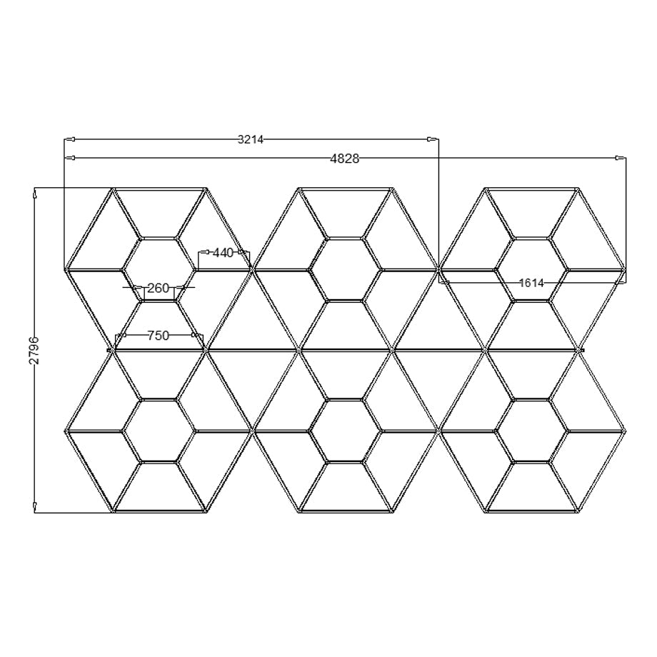 Hexglo Diamond Series Modular Lighting Systems - ZT6102