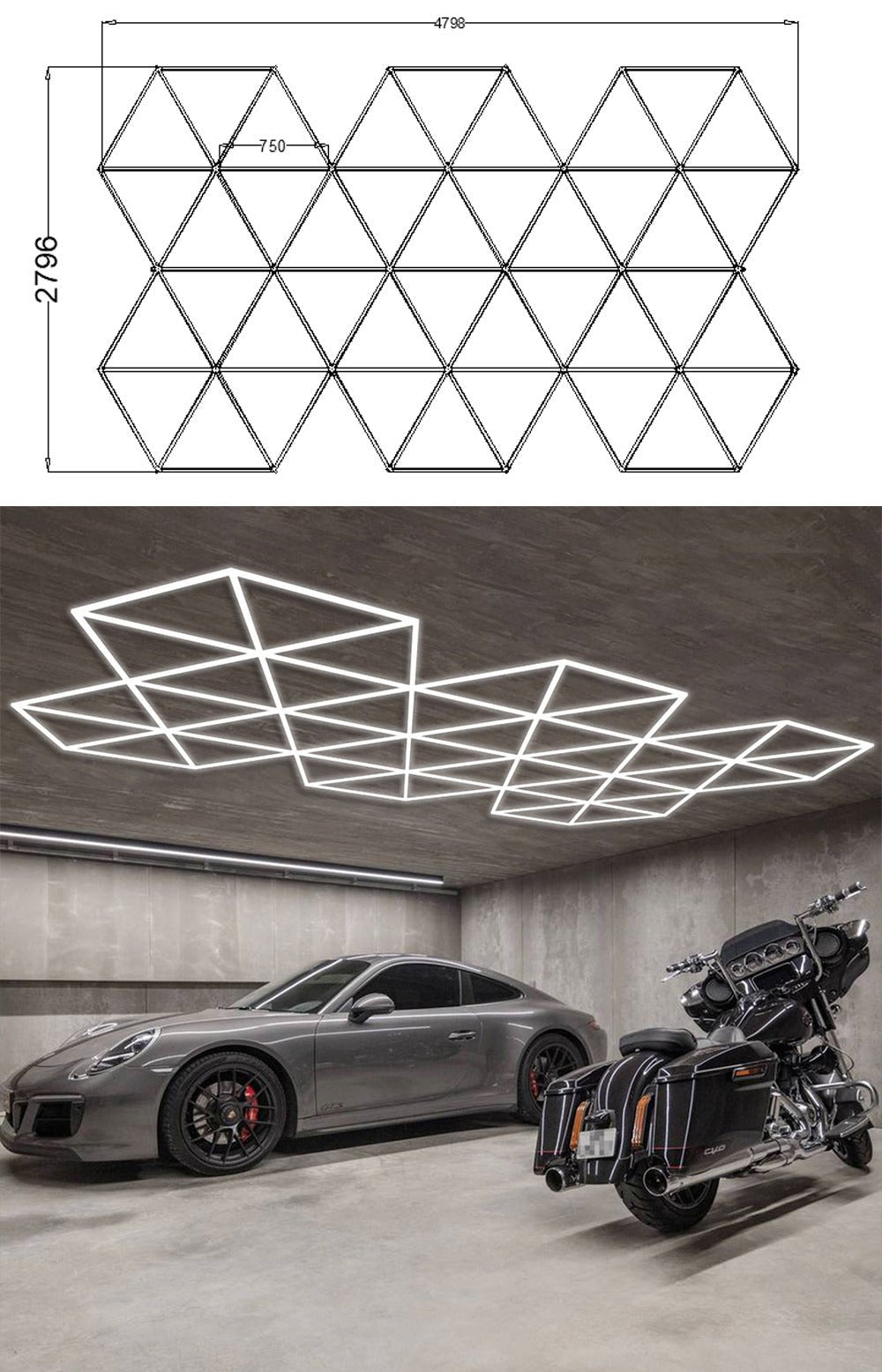 Hexglo Diamond Series Modular Lighting Systems - ZT6106