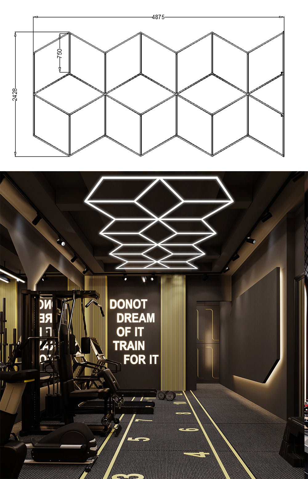 Hexglo Diamond Series Modular Lighting Systems - ZT6109