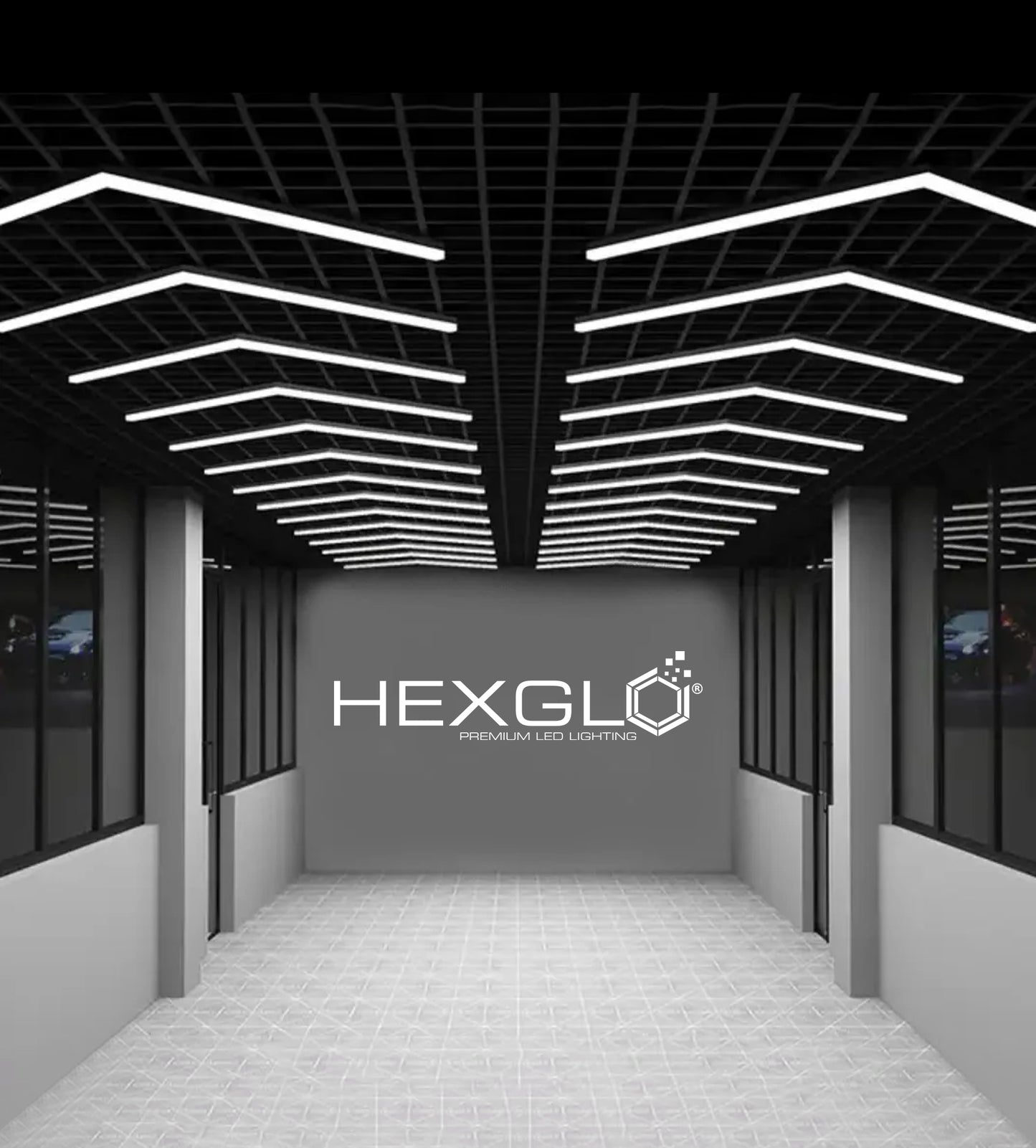 1 Piece Arrow Style LED Hex Light Kit