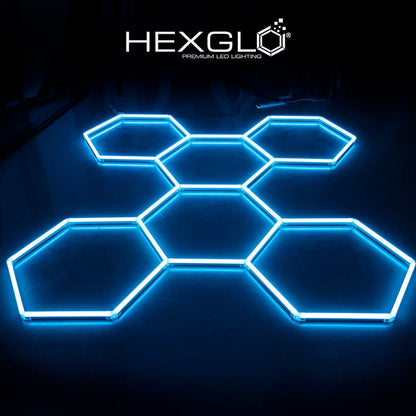 Hexglo 6 Piece RGB Hexagon Modular LED Lighting Kit